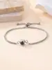 Pulsera de Cadena de Caja de Acero Inoxidable Personalizada con Proyección de 100 Idiomas Te Amo, Imagen a Color de Alta Definición