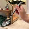 Cuchillo, Tenedor y Cuchara de Mesa Occidentales, Cuchara de Acero Inoxidable 304 Forjado de Alta Gama, Tenedor de Fruta, Mango de Calabaza, Cuchillo y Tenedor para Bistec Espesados