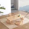 Nueva mesa de café tatami estilo chino madera maciza mesa de té para balcón ventana salediza mesa kang mesa baja mesa de té mesa para habitación japonesa mesa larga Zen
