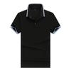 Polo de manga corta de poliéster y algodón con solapa de alta gama, camiseta publicitaria cultural, camiseta con logotipo impreso personalizado.