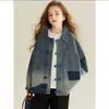 Nueva Camisa de Mezclilla Vintage para Niñas de Primavera y Otoño, Top Chaqueta Casual Versátil Holgado para Niños Mayores, Moderno