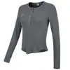 Camiseta deportiva transfronteriza de red roja elástica de secado rápido para mujer, ropa de entrenamiento de manga larga para correr y yoga, otoño e invierno