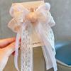 2024 Nuevo Estilo Coreano Estilo Fresco Pasador Infantil Cinturón Jumper Top de Encaje Clip Accesorios para el Cabello de Niñas Diadema Accesorios para el Cabello de Princesa Correa