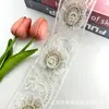 Acessórios de Renda Bordada com Miçangas de 6,5 cm de Largura Estilo Étnico Retrô Fita Código de Barras Decoração de Vestuário Acessórios DIY Versáteis