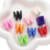 Acessórios de Miçangas Alfabeto Digital com Furo Grande em Acrílico Quebra-Cabeça DIY Pulseira Feita à Mão Corrente de Celular Acessórios Decorativos