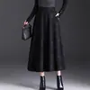 Falda midi estampada, adornada con pedrería, inspirada en el cielo estrellado, que cubre las caderas, para mujer, nueva moda otoño 2026, falda de línea A