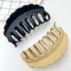 Horquilla de moda transfronteriza con forma de ola, pinza para el pelo fresca, pinza para el pelo esmerilada de alta calidad, pinza de tiburón para recogido en la parte trasera de la cabeza, venta al por mayor