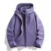 Chaqueta de viaje para otoño e invierno para mujer, estilo Luotuo, 3 en 1, cortavientos e impermeable, ropa de alpinismo desmontable para hombre