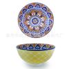 Criativo Japonês Underglaze Cor 4,5 Polegadas Reta Tigela Impressa Tigela de Arroz Retro Tigela de Sopa Pequena Tigela Nova Utensílios de Mesa Domésticos