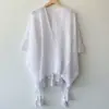 Estilo Étnico Cor Sólida Tricô Vazado Grande Xale Decoração Externa Roupa de Viagem para Yunnan Capa Versátil Capa Xale