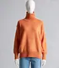 Suéter de Color Sólido de Cuello Alto Estilo Perezoso Transfronterizo Estilo Europeo para Mujer, Otoño e Invierno Sencillo Suave y Acogedor Ropa Interior Top de Capa Base para Mujer