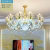 Lustre de Cristal Europeu Sala de Estar Sala de Jantar Quarto Casa Lar Conjunto Completo de Lâmpadas 2023 Novo Celebridade da Internet Lâmpadas de Velas