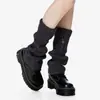 Meias de tricô para Outono e Inverno meias JK de pelo y2g hot girl cobertura de perna para todas as ocasiões meias para botas de neve coleção de meias lolita