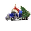 Enfeites de Natal Caminhão Entusiastas de Carros Festa de Natal Decorações Penduradas Motorista Decoração de Natal Pingente Acrílico Plano