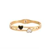 Pulseira de aço inoxidável de alta qualidade para meninas, pulseira de joia banhada a ouro em aço titânio, joia de pulso, pulseira de joia, atacado