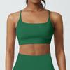 Top Esportivo de Fitness de Verão Feminino, À Prova de Choque, Alças Espaguete de Média Sustentação, Costas Bonitas, Antiexpansão, Sem Aros de Aço, Doce e Emagrecedor