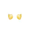 Pendientes metálicos vintage mate cepillados para mujer, personalidad, temperamento, pendientes curvos esmerilados, pendientes de medio arco, nueva moda otoño e invierno
