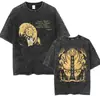 ClairObscurExpedition33 Masculino Feminino Camiseta Vintage Lavada Europeu Americano