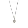 Collar de Luna de Color Fantasma Estilo Coreano Amor Ins Avanzado Lujo Ligero Super Brillante Superpuesto Cadena de Clavícula Dulce y Suave Francesa