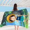 Toalla de Playa de Microfibra Fina One Piece Toalla de Baño Absorbente Estampada