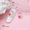 Arte de Unhas Hello Kitty Desenho Animado Joias Estéreo Cyber Celebridade Mista Resina Gelatina Gelo Fofo Vestível Adesivo de Unha Decoração