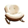 Mecedora de estilo retro europeo, sillón reclinable para adultos para sala de estar y balcón, sofá perezoso, popular silla cáscara de huevo, adecuada para sentarse a largo plazo