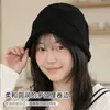 Gorro de punto versátil de ala enrollada de ajuste holgado para otoño e invierno, turbante fino de otoño e invierno, gorro de lana posparto