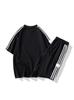 Camiseta de Manga Corta de Verano para Hombre, Conjunto de Dos Piezas de Pantalones Cortos Sueltos para Hombre, Camiseta para Hombre, Traje Casual Deportivo para Hombre