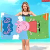 Toalla de Playa Serie Cerdo Peppa Linda Transfronteriza Microfibra Toalla de Baño Estampada Toalla para Fiesta en la Playa al Aire Libre de Verano