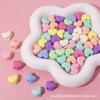Cuentas de amor de agujero grande de 12 mm cuentas sueltas material tejido con cuentas hecho a mano accesorios para cordones de zapatos colgante para bolsa joyería