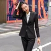 Traje formal para mujer, traje de negocios de estilo coreano, temperamento moderno, estilo diosa, traje de talla grande, mono