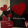 Configuración de Ambiente para el Día de San Valentín Propuesta en Interiores Confesión Romántica Decoración de Tienda en Centro Comercial Punto Fotográfico para Eventos Tablero KT