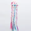 Temu Xiyin Venda Quente Extensão de Cabelo Colorida Infantil Peruca Acessórios de Cabelo Corda Colorida Trançada Adorno de Cabeça Elástico com Contas Artefato para Trançar Cabelo