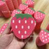 Esponja de limpeza fofa de morango multifuncional para limpeza de banho e louça esponja rosa suprimentos de cozinha atacado