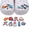 Comercio electrónico transfronterizo Béisbol Béisbol Zapatos con agujeros Zapatos Decoración de flores Accesorios PVC Plástico blando Epoxy Hebilla de zapato extraíble