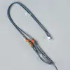 Suministro de fábrica cuerda trenzada para colgante cuerda de collar trenzada ajustable DIY Cuerda para colgante de calcedonia roja del sur venta al por mayor
