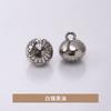 Botones Redondos de Metal Grabados con Patrón Floral Cosidos a Mano, Botones de Estilo Chino para Trajes Tang, Hanfu, Cheongsam de Estilo Antiguo, Botones Cosidos a Mano, Jin Da