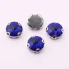 Rhinestone de Garra cosido a mano en forma de D para Satélite Montura K Blanca con Agujero Vidrio Accesorios de Ropa DIY Materiales Hechos a Mano para Vestido de Boda