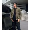 Nueva Chaqueta Bomber Americana Transfronteriza Cuello Alto Todo Terreno Para Viajes Diarios Casual Holgada Ropa de Trabajo Top Casual Chaqueta para Hombre