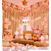 Decoración para fiesta de cumpleaños, arreglo sorpresa, suministros y set de globos decorativos para celebraciones del 18 cumpleaños para novio y novia