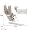 Pie Prensatelas Máquina de Coser Plana Todo Acero Juego de Pies Prensatelas Máquina de Coser Industrial Pie Prensatelas para Dobladillo Enrollado Industrial Combinación Venta al por Mayor