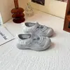 Sandálias Esportivas Estilo Ballet para Meninas Sapatos de Malha Simples para Crianças 2026 Verão Novo Cadarço Funcional Sapatos Mary Jane Estilo Coreano