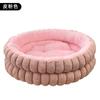 Ninho Popular para Pets da Amazon Pelo de Coelho Reto Camada Dupla Redondo Tapete de Ninho para Gatos e Cachorros Aquecimento de Inverno Universal Venda Direta da Fábrica