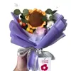 Regalo Día del Maestro Flor Artificial Girasol Flor Falsa Flor de Hilo Tejido Regalo Flor Hecha a Mano Venta al por Mayor Transfronteriza Recuerdo