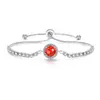 Pulsera Cortada de Fuegos Artificiales Más Vendida en Transmisión en Vivo con Diamante de Alto Carbono y Padparadscha Chapada en Oro Real Joyería, Envío Directo en Transmisión en Vivo