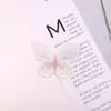 Directo de fábrica 5 cm capa única Mariposa Mágica accesorios tela pegatinas accesorios para el cabello diy material hecho a mano bordado mariposa