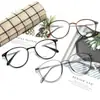 Celebridad de Internet Gafas Planas Marrones Marco Liso Gafas para Mujer Ultraligeras Antiluz Azul Marco de Miopía de Gama Alta para Hombre