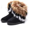 Novas Botas de Neve 2024, Botas de Neve com Pelo Sintético de Raposa, Botas de Neve Femininas de Cano Médio, Atacado de Botas Femininas no Aliexpress