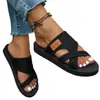 Pantuflas Video Real Comercio Exterior talla extra Mujer Europeas y Americanas Planas Casuales Punta Abierta Zapatos de Playa Sandalias Zapatos de Mujer Zapatos Talla Grande 3