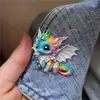 Broche de Dragón Acrílico Creativo Colorido Transfronterizo Adorno Colgante Estándar para Coche